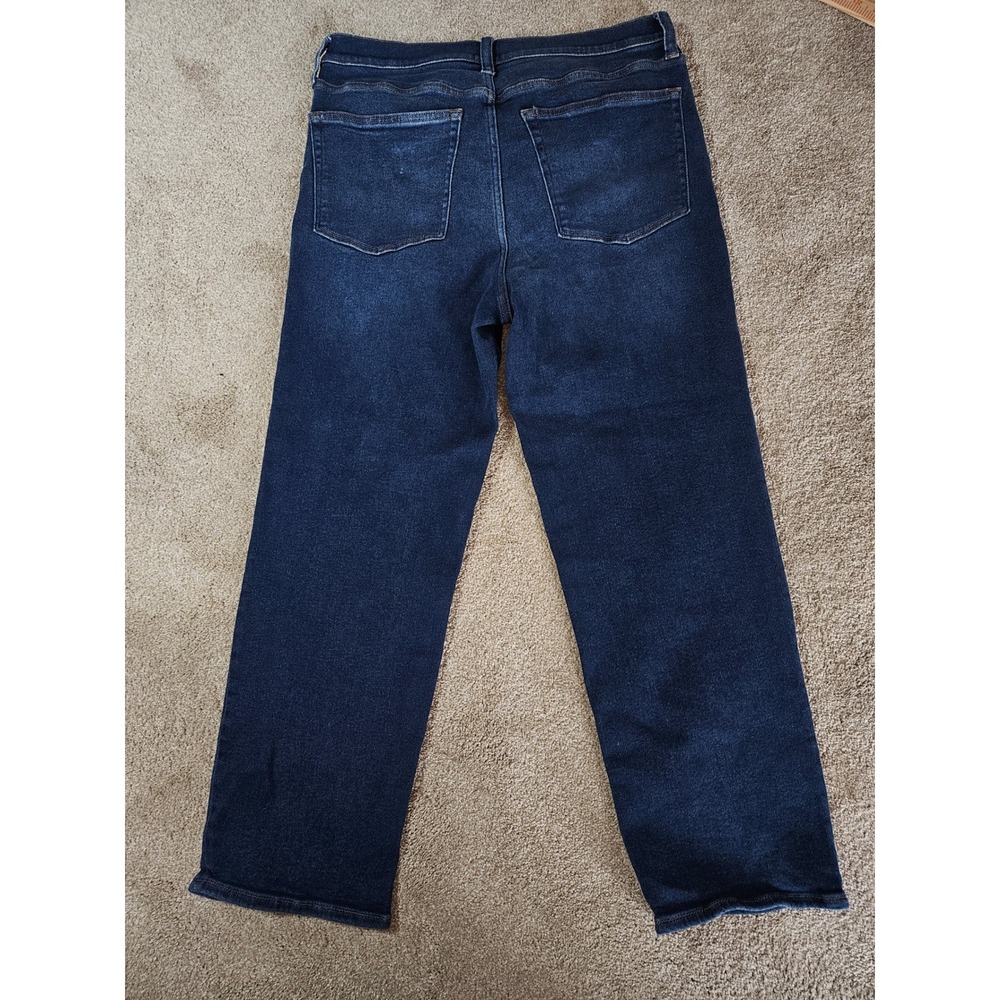 J.Crew Stovepipe Jeans Womens 31 Dark Wash High Rise Straight Leg Blue Denim - Picture 4 of 8